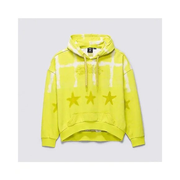 VANS x Collina Strada Oversized Hoodie XL UNISEX Green Tie Dye Pullover Sweater - Picture 7 of 7